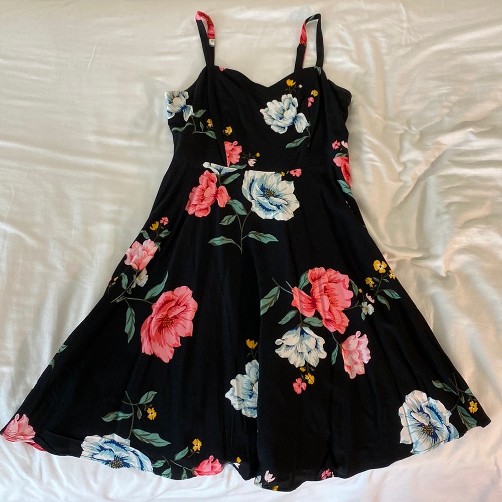 Floral A-Line Flare Dress